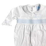 Tutina Intera In Cotone Con Punto Smoke Neonato SARDON LA441