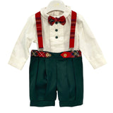 Completo Elegante 3 Pezzi In Caldo Cotone Neonato ISABEL C373