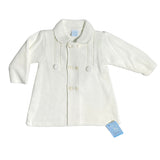 Cappotto Doppio Petto Caldo Cotone Panna Neonata 23141