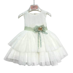 Abito Elegante Smanicato In Tulle Neonata MIMILU' 1190BB