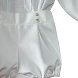 Completo Elegante In Velluto Con Camicia e Bermuda Neonato PONTO POR PONTO 6633