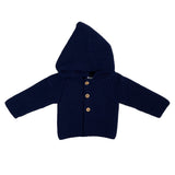 Cardigan Con Cappuccio In tessuto Anallergico Acrilico Neonato BABY FASHION 51012