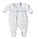 Tutina Intera In Cotone Con Punto Smoke Neonato SARDON LA441