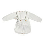 Set mit kurzen Overalls aus warmer Bio-Baumwolle für Neugeborene WEDOBLE I2301305A