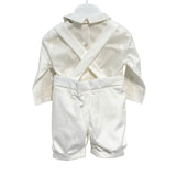 Completo Tre Pezzi Con Salopette In Velluto Neonato ISABEL C364