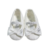 Scarpe Da Culla Modello Ballerina Con Fiocco E Svarowsky Neonata PETIT 0116042