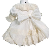 Abito Elegante Mezza Manica In Pizzo Bambina MIMOSA POSEIDON