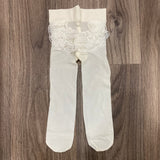 Tights In Tulle with Lace Cream Newborn STORY LORIS 19006