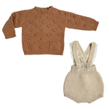 WEDOBLE Baby-Mädchen-Wollanzug mit kurzen Overalls I2305301D