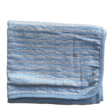 Coperta In Pura Lana 100% Certificata Doppiata In Ciniglia Neonato-a Tema Amore Mio NINNAOH I21COP219