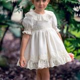 Abito Elegante Mezza Manica In Pizzo Bambina MIMOSA POSEIDON