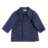 Ausgestellter Stoffmantel mit Kragen für Neugeborene ISABEL F537