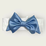 Fascia In Cotone Elasticizzato Con Fiocco In Raso Neonata ISABEL F173