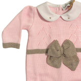 Tutina Intera In Misto Lana Con Fiocco Neonata BEBE' MARGO' B060T