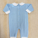 Tutina Intera In Filo Con Colletto Ricamato Neonato BEBE' MARGO' B095T