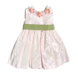 Abito Smanicato In Tafta' Bambina LA SARTORIA DEI PICCOLI L030