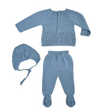 Tutina Spezzata Con Cuffia In Filo Di Cotone Neonato BABY FASHION 620.7