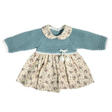 Kombiniertes Kleid aus warmer Baumwolle für Babys, Mädchen, BABY FASHION 52610