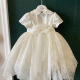 Abito Elegante Battesimale In Pizzo Neonata PETIT 2016438