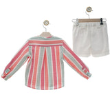 Completo Con Bermuda E Camicia In Cotone Bambino YOEDU 1223