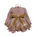 Elegantes, ausgestelltes Langarmkleid für Baby-Mädchen LA AMAPOLA 0020