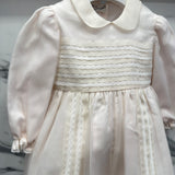 Elegant Baptismal Romper in Silk Newborn / PICCOLA GIUGGIOLA NAZARIO