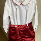 Completo Con Bermuda In Velluto E Camicia Bambino KIDIWI 35142