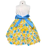 Abito Elegante Smanicato Fantasia Floreale Bambina NINNAOH E24DFA21