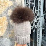 Neugeborene Mütze aus glatter Wollmischung FURFANTE CT2100VFA