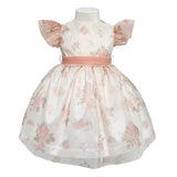 Abito Elegante Mezza Manica In Tulle Stampato Neonata TETO E TATTA VE6126