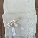 Coperta Elegante In Tessuto Anallergico e Pizzo Neonata PONTO POR PONTO 816