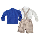 Completo Elegante Con Salopette Neonato NINNAOH I23COM205