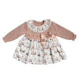 Abito Combinato In Maglia E Tessuto Neonata BABY FASHION 526.4A