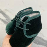 Krippenschuh mit Samtschnürsenkel für Neugeborene Index 324