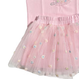 Completo Con Gonna In Tulle E T-Shirt Bambina DAGA M9722