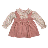 Abito Con Salopette In Velluto E Camicia Neonata BABY FASHION 538.4