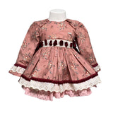 Elegantes, ausgestelltes Langarmkleid für Baby-Mädchen LA AMAPOLA 0042