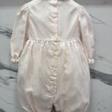 Elegant Baptismal Romper in Silk Newborn / PICCOLA GIUGGIOLA NAZARIO