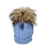 Cappello In Misto Lana Con Pom Pon In Murmasky Neonato/a LA SARTORIA DEI PICCOLI L415