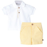 Completo In Cotone Giallo Bambino CALAMARO 11111