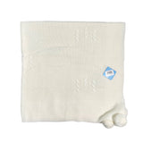 Schaldecke aus hypoallergenem Acrylstoff mit Bommel für Neugeborene SARDON VE327