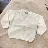 Cardigan aus Wollmischung mit V-Ausschnitt und Knöpfen Newborn Ponto por Ponto 3758CA