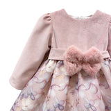 Langarmkleid mit Samtmieder für Babys TETO E TATTA VE5427