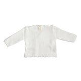 Crisscross-Cardigan aus warmer Bio-Baumwolle für Babys WEDOBLE I2301308A