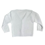 Cardigan In Filo Di Cotone Con Treccia Neonato PONTO POR PONTO 765