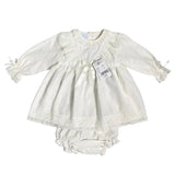 Abito con Culotte Elegante Neonata Panna GRANLEI 23119