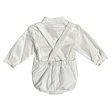 DEL SUR 1879 Neugeborenenanzug mit Samtoverall und Hemd