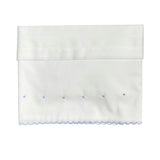 Lenzuolino Per Carrozzina Ricamato In Cotone Neonato TETO E TATTA LN8150