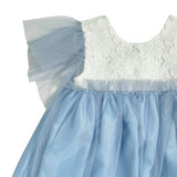 Abito Elegante In Tulle E Macrame' Bambina DEL SUR 0562