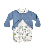 Completo Tre Pezzi Con Cardigan In Cotone Neonato BABY FASHION 633.16